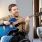 a person playing a guitar