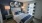 a bedroom with a bed and lamps